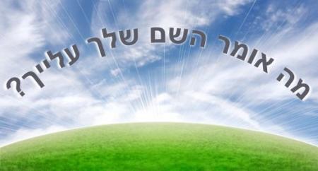 מה אומר השם שלך?